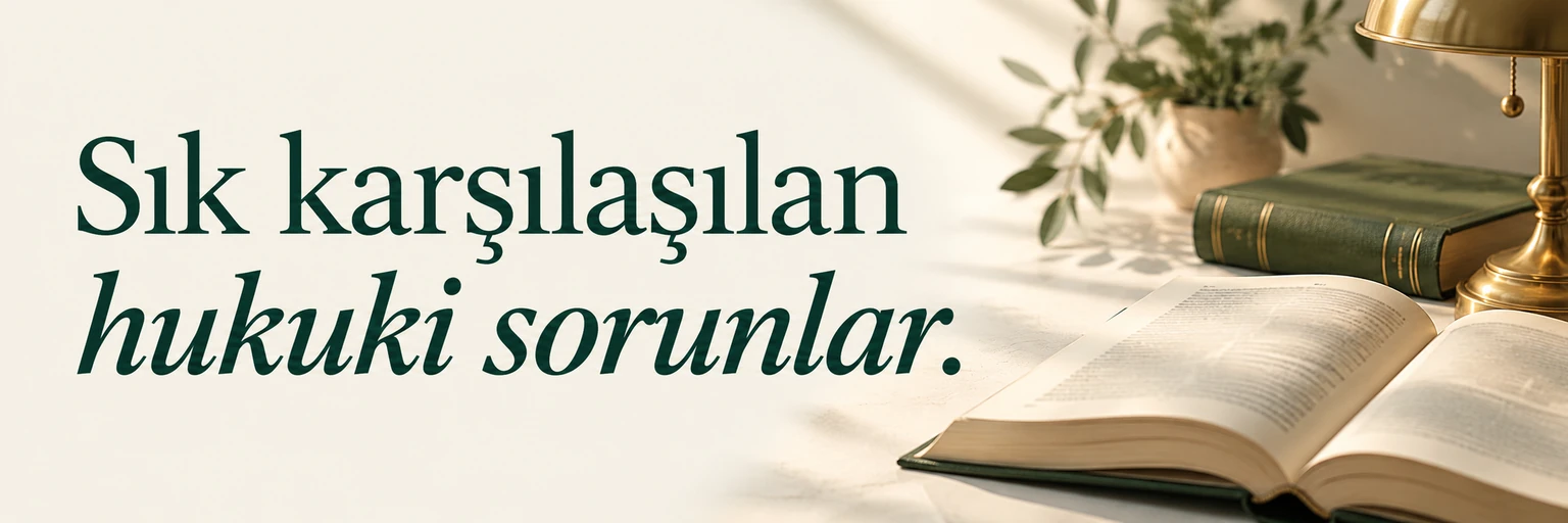 Sık karşılaşılan hukuki sorunlar.